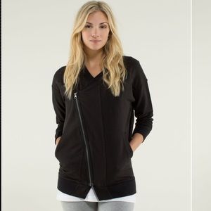 Lululemon Mula Bundle Wrap Jacket Telemark Print Black Striped Size 6